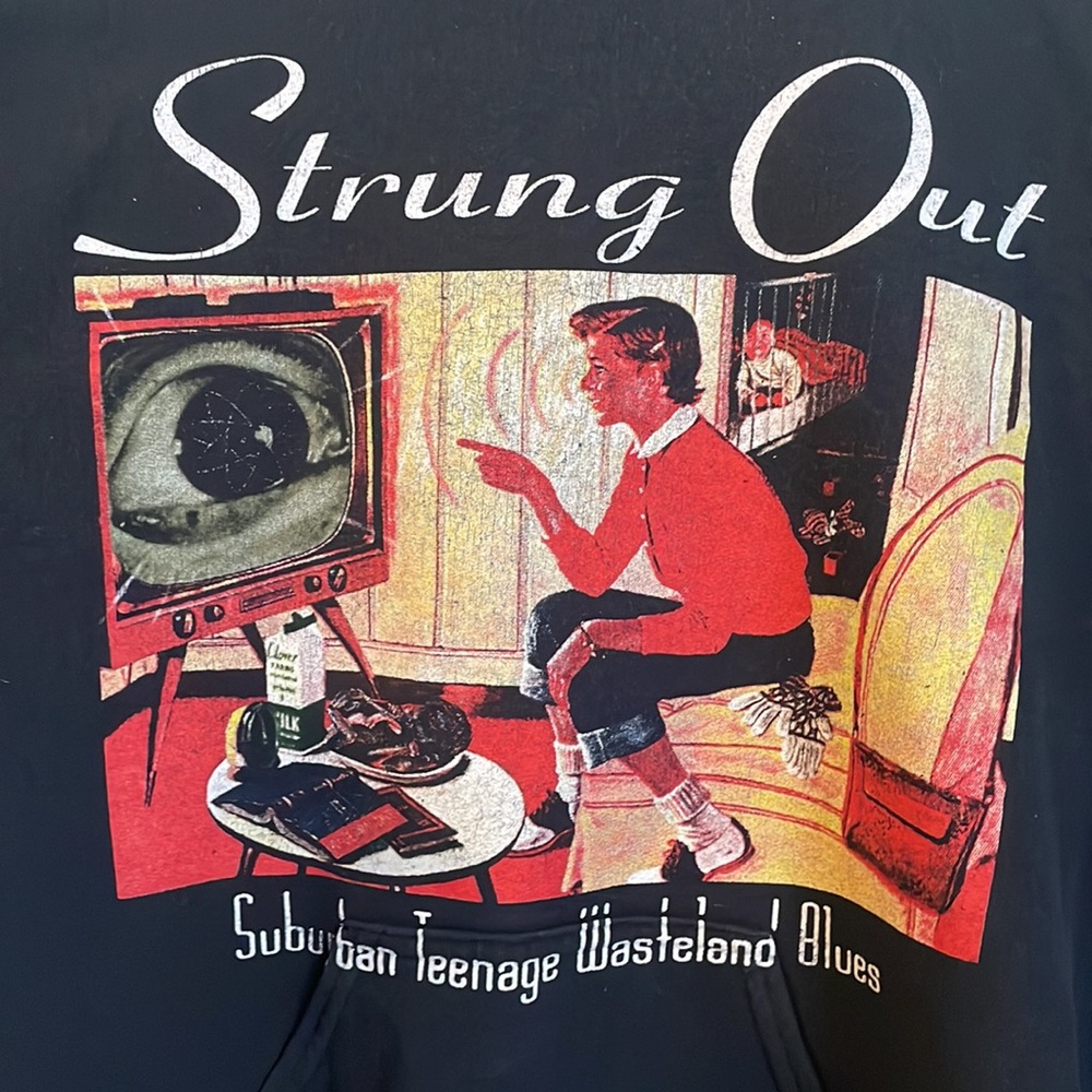 Unisex Strung Out band sweater size Small